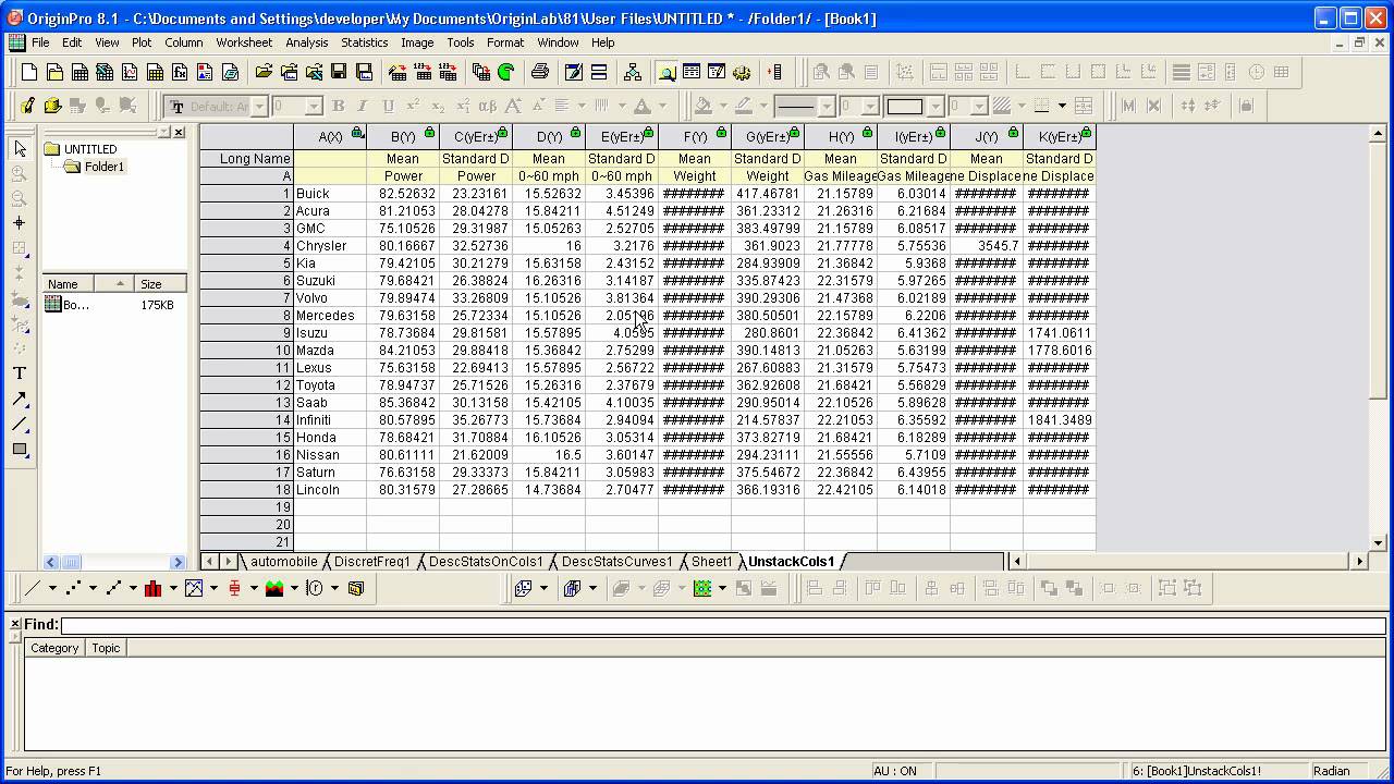 Statistics 8.1 Software